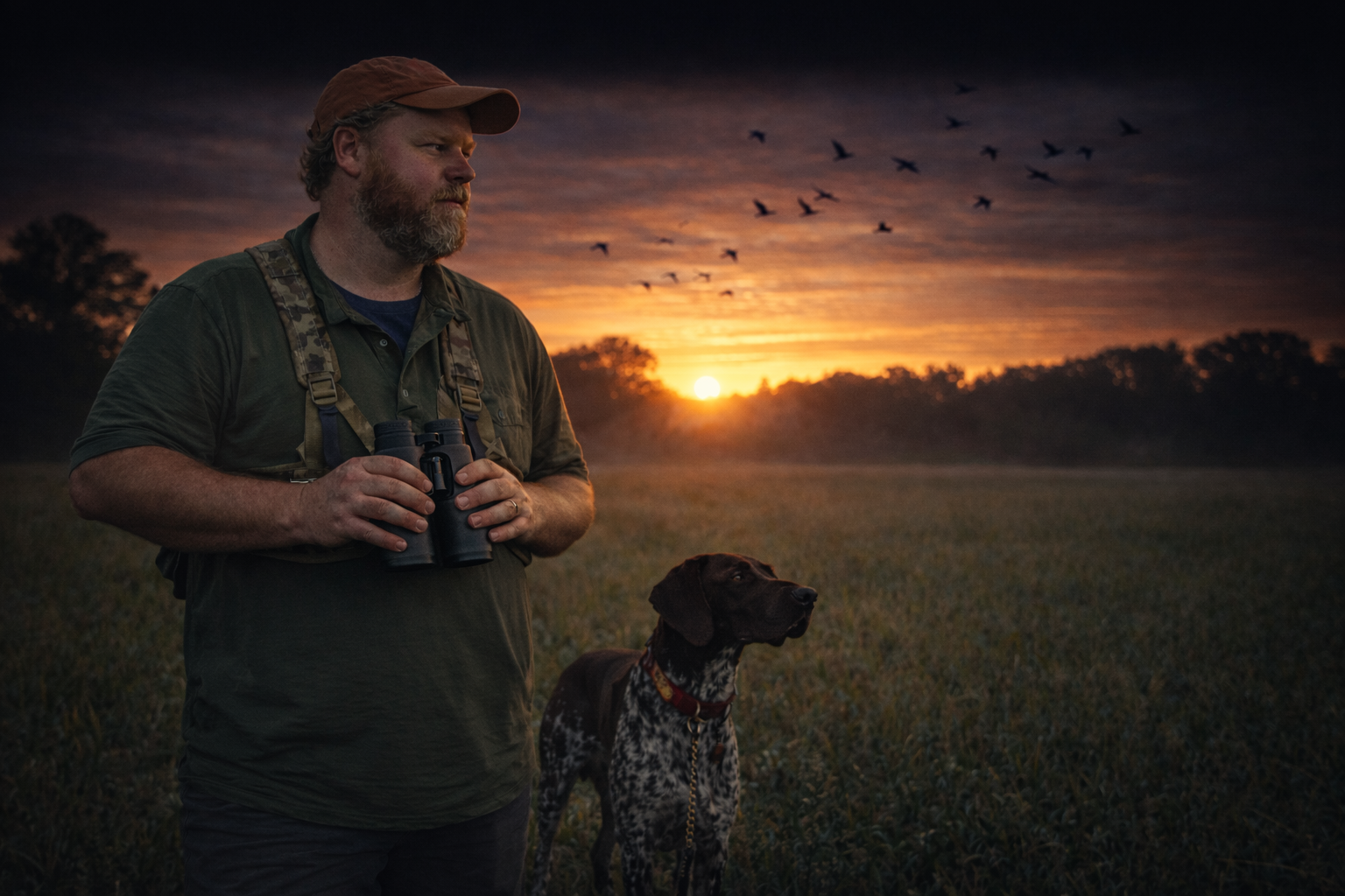 Hero image of Hal and Doug at sunrise